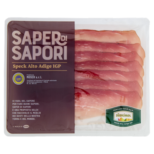 Selex Saper di Sapori Speck Alto Adige I.G.P. a Fette 100 g