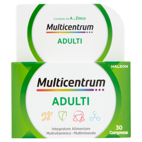 Multicentrum adulti integratore multivitaminico completo vitamina C , A 30 compresse 30 g