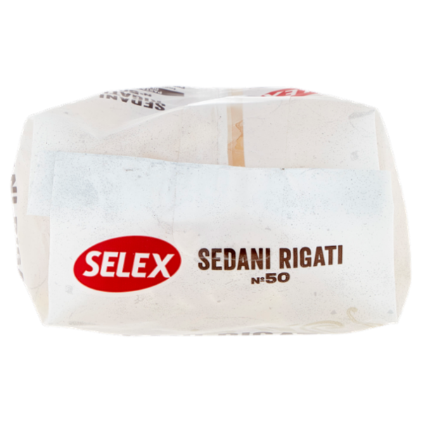 Selex Pasta di Semola Trafilata al Bronzo Sedani Rigati 500 g