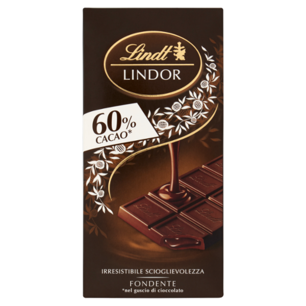 Lindt Lindor Tavoletta Cioccolato fondente 60% 100 g