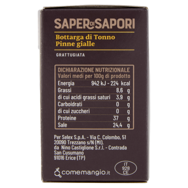 Selex Saper di Sapori Bottarga di Tonno Grattugiata 42 g