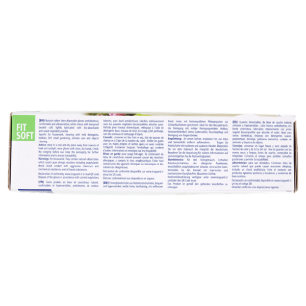 Tulip Fit Soft Guanti monouso in lattice naturale con polvere Misura 8-8,5 100 pz