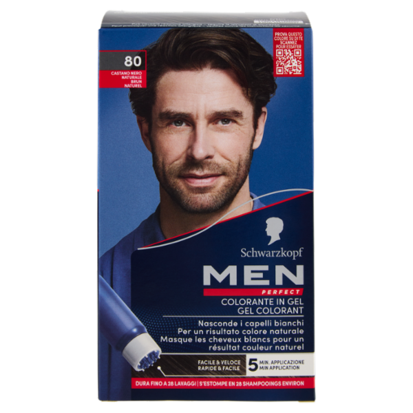 men Perfect Colorante in Gel 80 Castano Nero Naturale