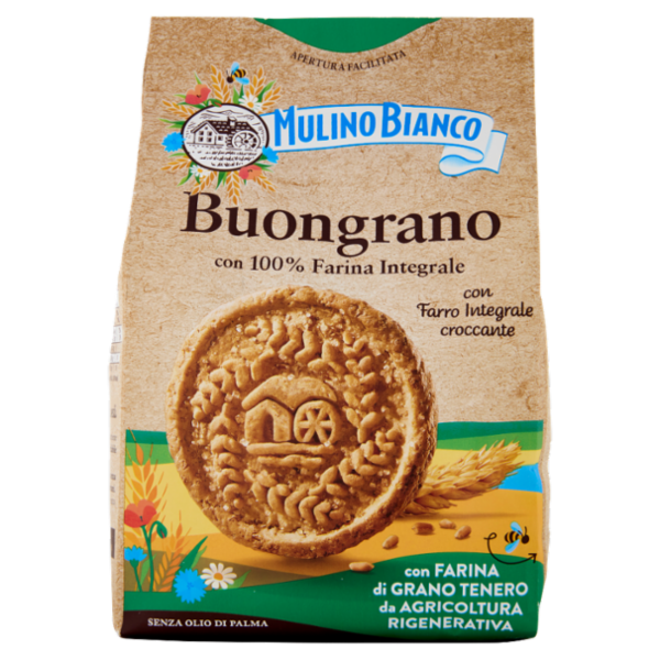 Mulino Bianco Buongrano Biscotti con Farro Integrale Croccante 350g