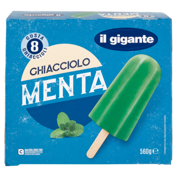 IL GIGANTE Ghiacciolo Menta 8 x 70 g