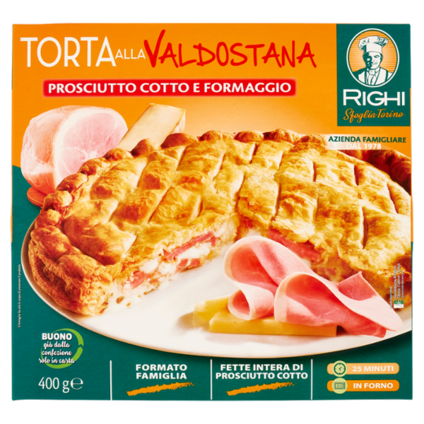 Righi Torta alla Valdostana Prosciutto Cotto e Formaggio 400 g