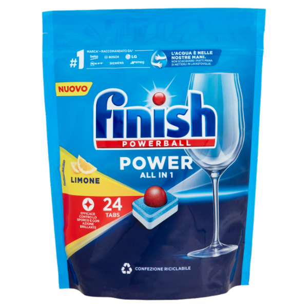 Finish Power All in One Le pastiglie lavastoviglie 24 lavaggi 384 gr