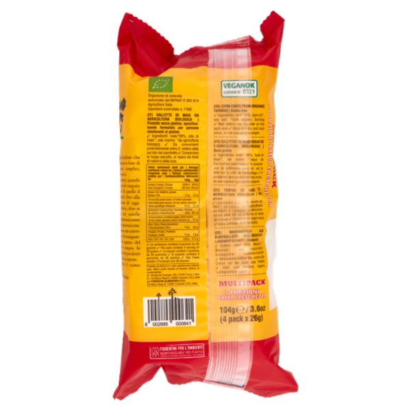 Fiorentini le Originali Gallette Bio di Mais 4 x 26 g