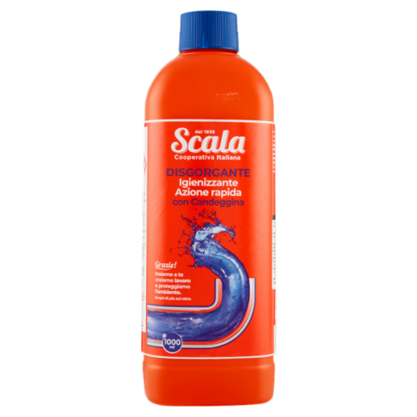 Scala Disgorgante Igienizzante Azione Rapida con Candeggina 1000 ml