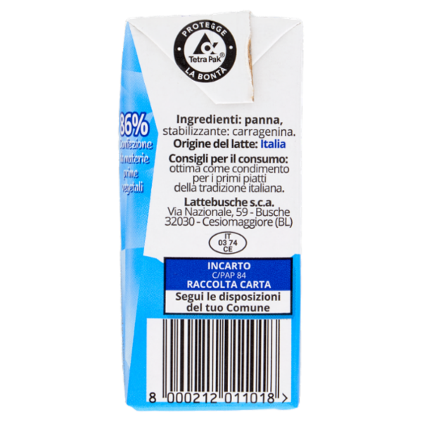 lattebusche Panna da cucina 200 ml