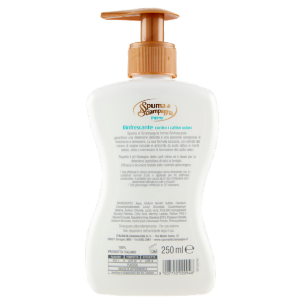 Spuma di Sciampagna Intimo Rinfrescante 250 ml