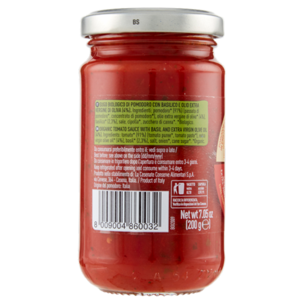 alce nero Sugo di Pomodoro con Basilico 200 g