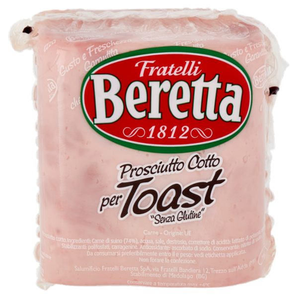Fratelli Beretta Prosciutto Cotto per Toast 0,800 Kg