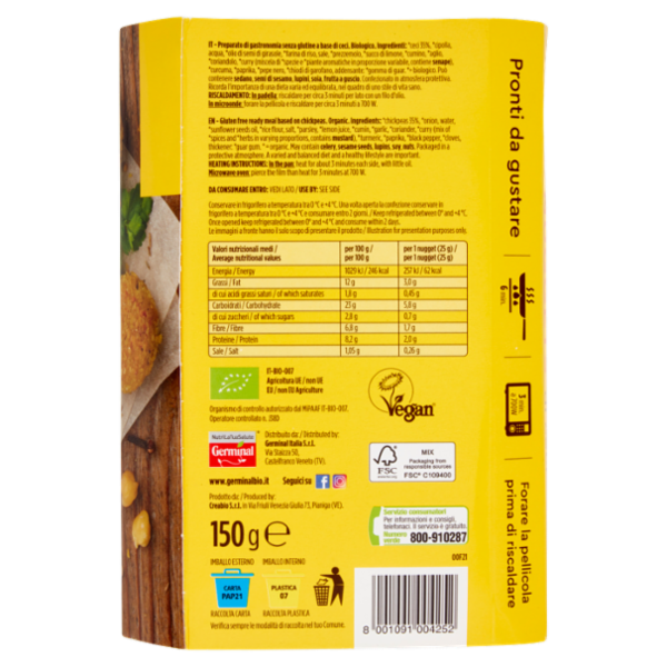 Germinal Bio Nuggets di ceci 150 g