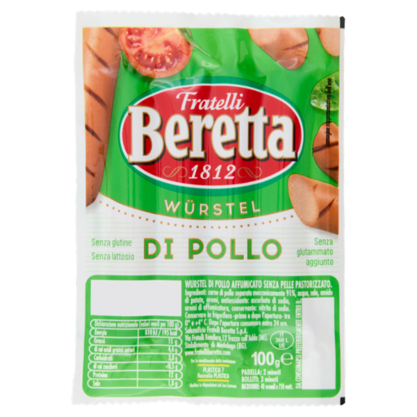 Fratelli Beretta Wurstel di Pollo Italiano 100 g