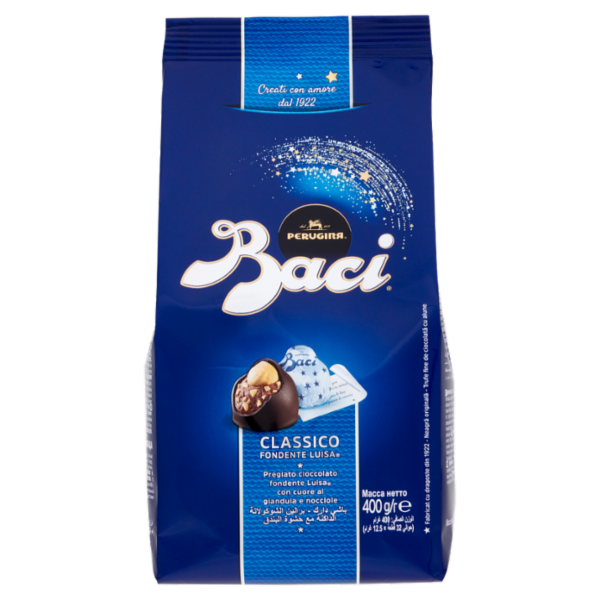 BACI PERUGINA Classico Cioccolatini ripieni al gianduia e nocciola intera Sacchetto 400g