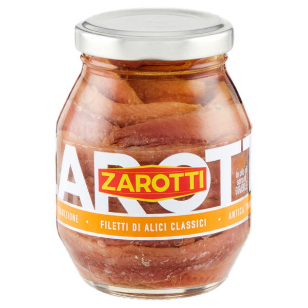 Zarotti Filetti di Alici Classici in olio di semi di Girasole 140 g