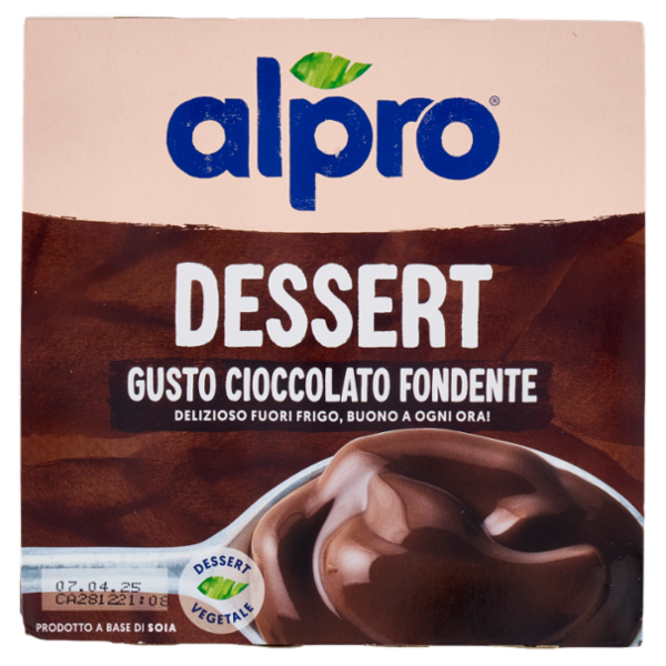 alpro Dessert 100% Vegetale al gusto Cioccolato Fondente 4x125 g