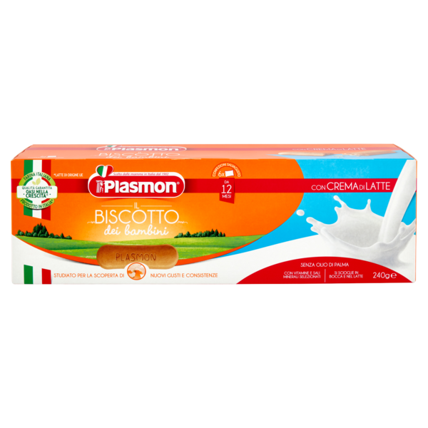 Plasmon il Biscotto dei bambini con Crema di Latte 240 g
