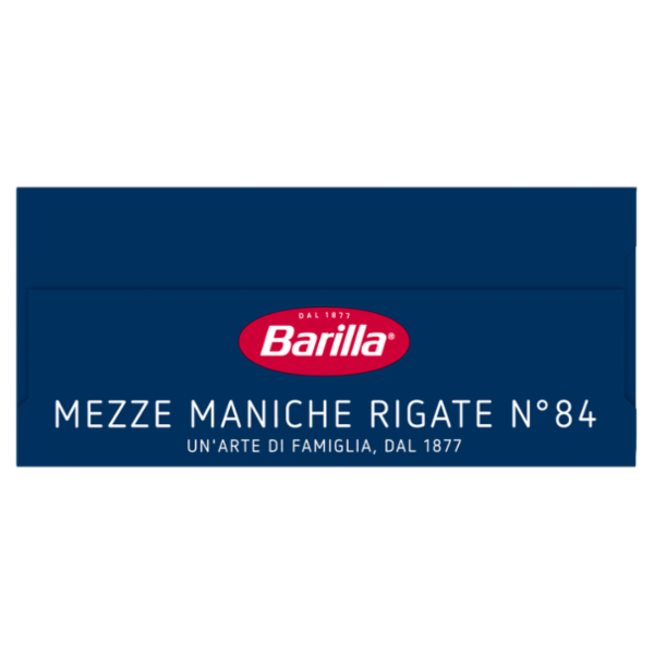 Barilla Pasta Mezze Maniche Rigate n.84 100% Grano Italiano 500g