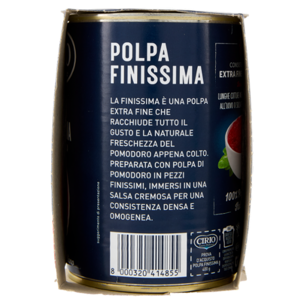 Cirio i Classici dal 1856 Polpa Finissima 2 x 400 g