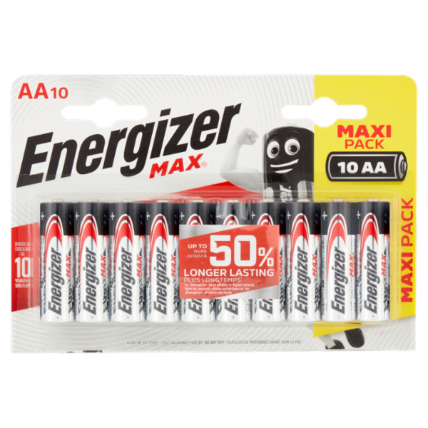 Energizer Max AA Stilo 10 pz