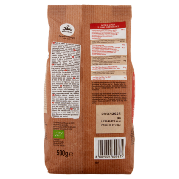 alce nero Fusilloni Varietà di Grano Cappelli 500 g