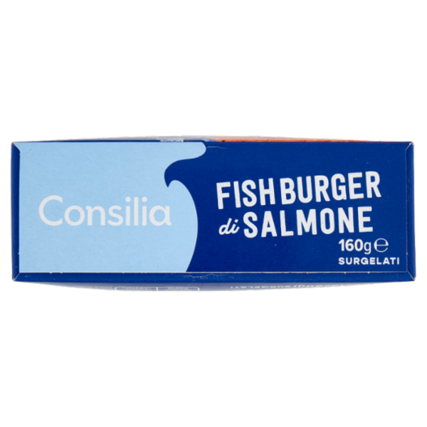 Consilia Fish Burger di Salmone Surgelato 2x80 g