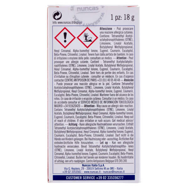 nuncas Drops air Profumatore per Asciugatrice Wellness 18 g