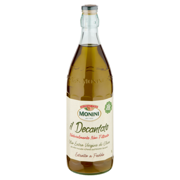 Monini il Decantato Naturalmente Non Filtrato Olio Extra Vergine di Oliva 1 L
