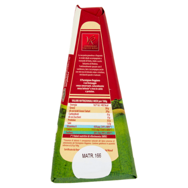 Parmareggio Parmigiano Reggiano DOP Vacche Rosse Stagionato Oltre 24 Mesi 250 g