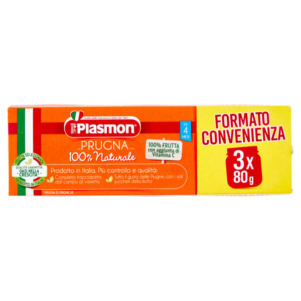 Plasmon Prugna Omogeneizzato 3 x 80 g