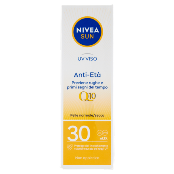 Nivea Sun UV Viso Anti-Età Q10 Pelle normale/secca 30 Alta 50 ml