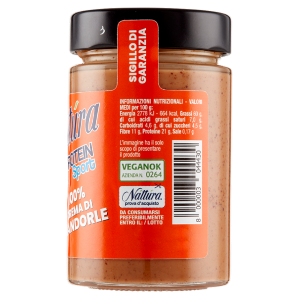 Náttúra 21 Protein Sport 100% Crema di Mandorle 180 g