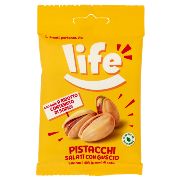 life Pistacchi Salati con Guscio 25 g