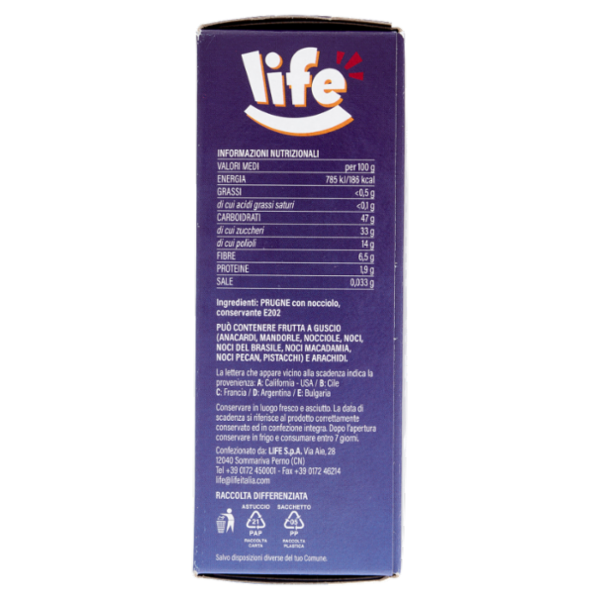 life Prugne con Nocciolo 250 g