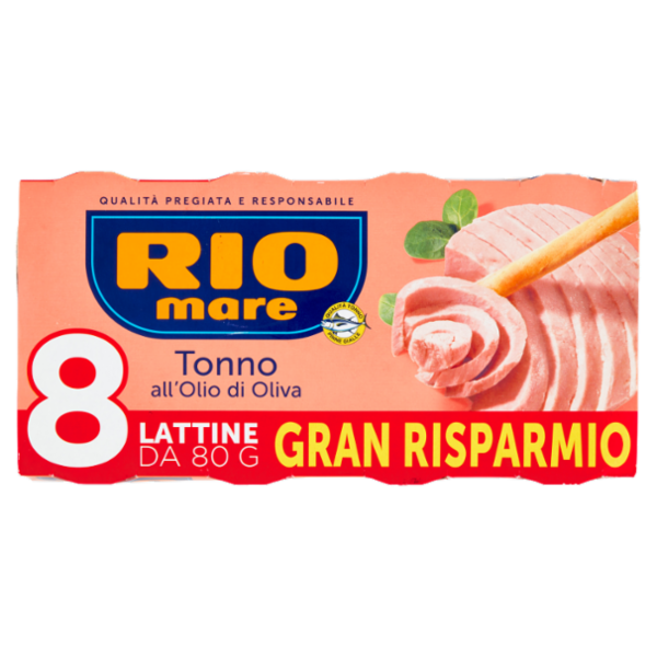 Rio mare Tonno all'Olio di Oliva 8 x 80 g