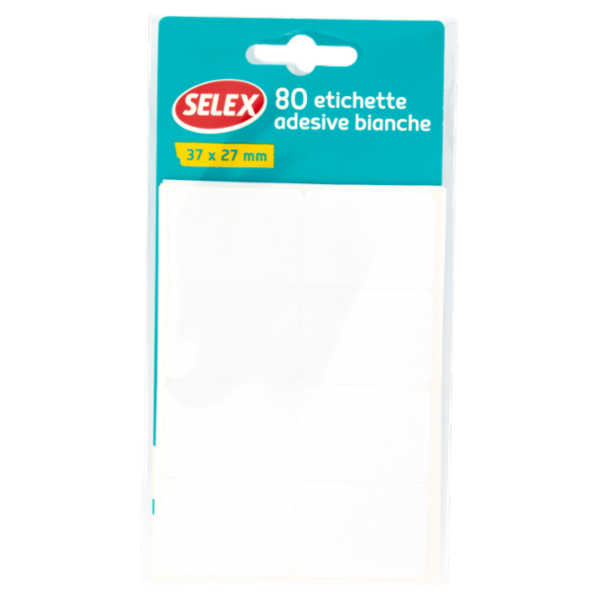 Selex Etichette Adesive Formato 37x27 mm 80 pezzi