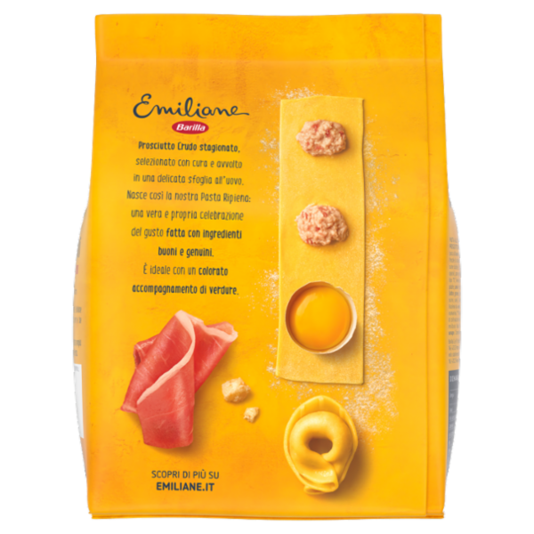 Barilla Emiliane Tortellini con Prosciutto Crudo Pasta all'Uovo Ripiena 500g