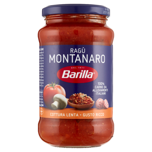 Barilla Sugo Ragù Montanaro con funghi Condimento per Pasta 400g
