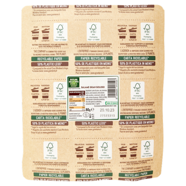 GranTerre Gran Goloso Salame Rustico 80 g