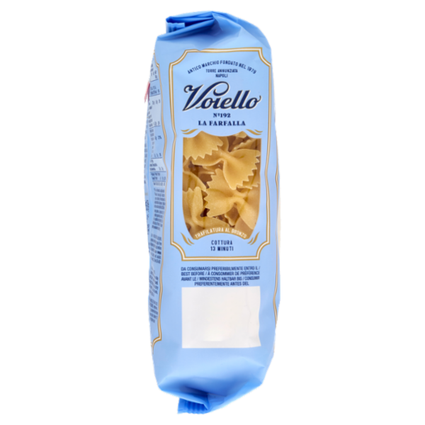Voiello Pasta La Farfalla N°192 grano Aureo 100% italiano Trafilata bronzo 500g