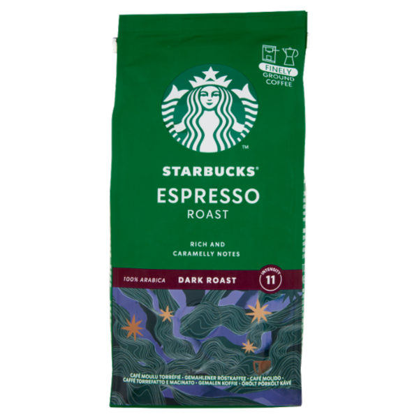 STARBUCKS Espresso Roast Caffè macinato 200 g