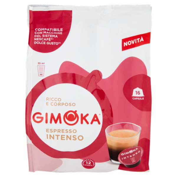 Gimoka Espresso Intenso Compatibile Nescafè* Dolce Gusto* 16 Capsule 112 g