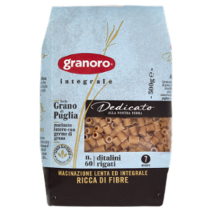 Granoro Dedicato N° 60 Ditalini Rigati Integrali 500 g
