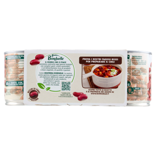Bonduelle Fagioli Rossi al Vapore 3 x 160 g