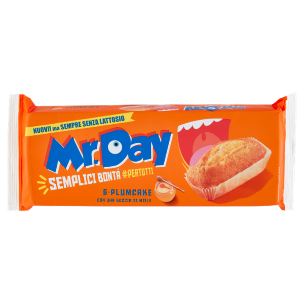 Mr.Day Plumcake con una Goccia di Miele 6 x 31,7 g