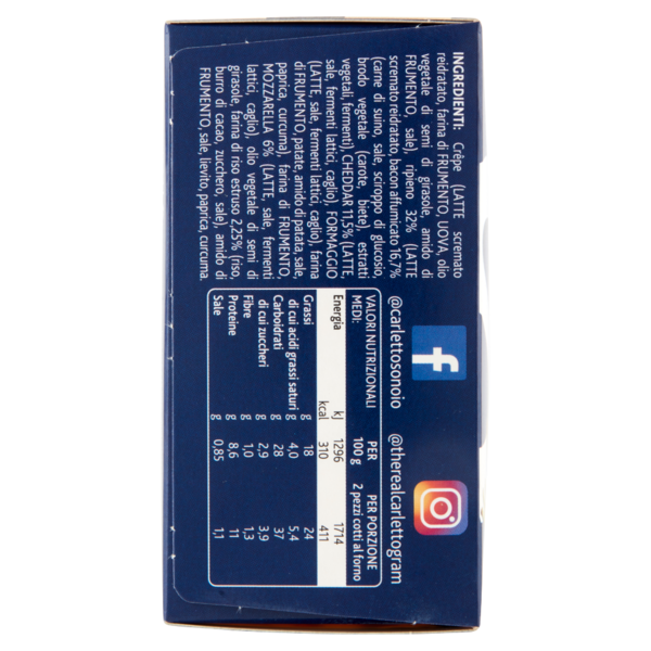 Sofficini Findus 4 Sofficini Cheddar e Bacon Più Mozzarella 266 g