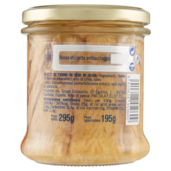Consorcio Filetti di Tonno in olio di oliva 295 g