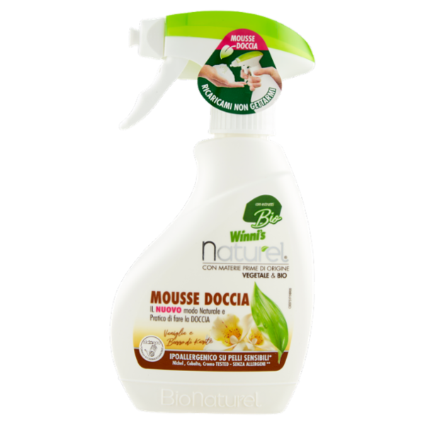 Winni's Naturel Mousse Doccia Vaniglia e Burro di Karitè 250 ml